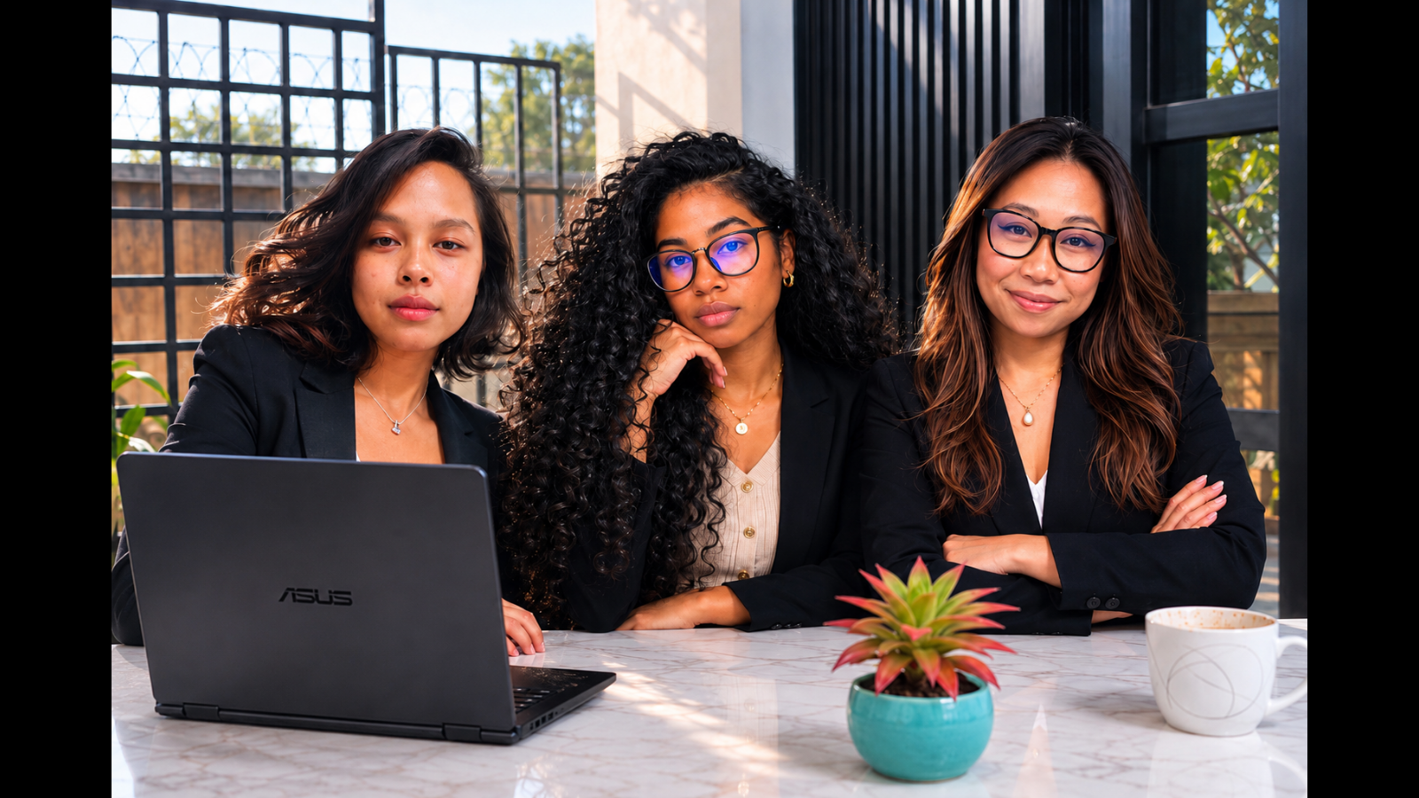 Les trois cofondatrices de Kriva Beauty Desk